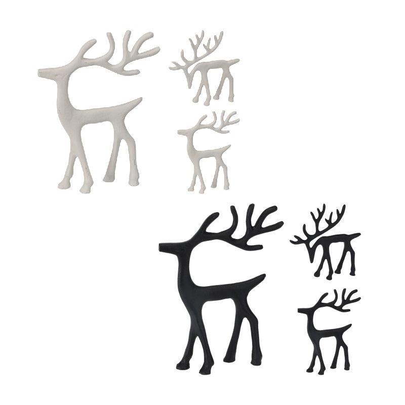 ΤΑΡΑΝΔΟΣ XMAS H:16cm ΛΕΥΚΟ ΜΑΥΡΟ H&S