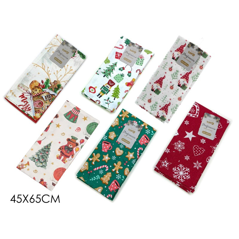 ΠΕΤΣΕΤΑ ΚΟΥΖΙΝΑΣ XMAS 45x65cm COTTON