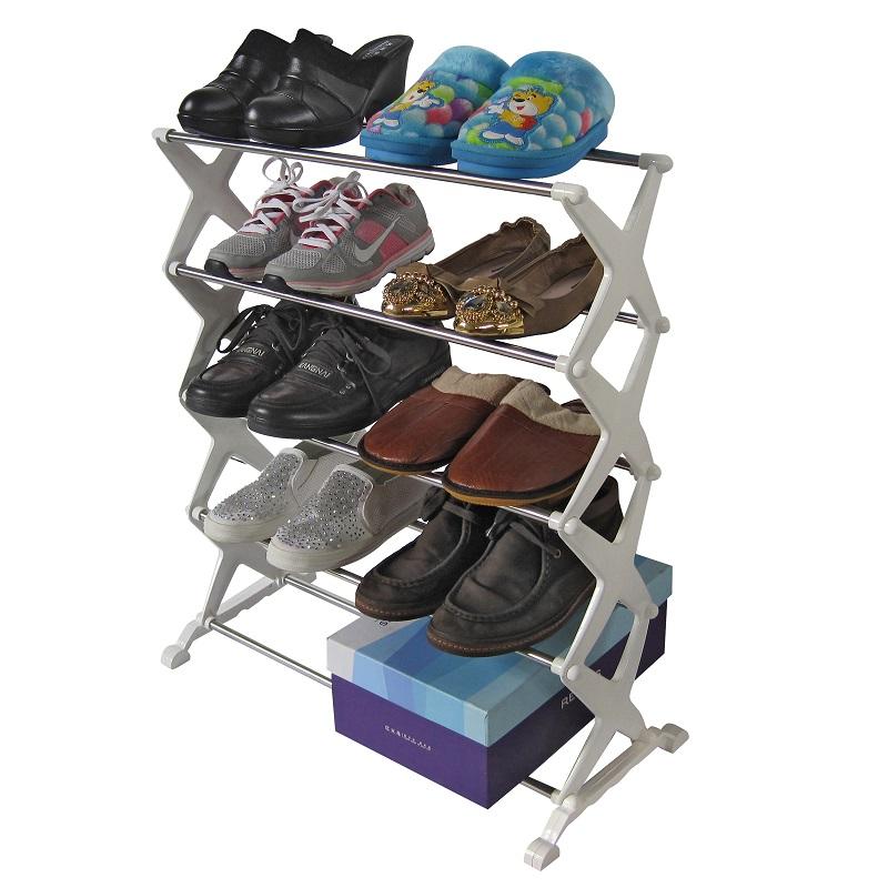 ΠΑΠΟΥΤΣΟΘΗΚΗ ΜΕΤΑΛΛΙΚΗ ΚΑΙ ΠΛΑΣΤΙΚΗ ΜΕ 5 ΡΑΦΙΑ 57x25.5x67cm