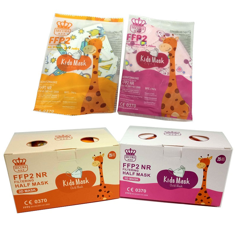 ΜΑΣΚΕΣ ΠΡΟΣΤΑΣΙΑΣ ΠΑΙΔΙΚΕΣ FFP2 ΜΕ ΣΧΕΔΙΑ ΠΟΛΥΧΡΩΜΕΣ 25ΤΕΜ