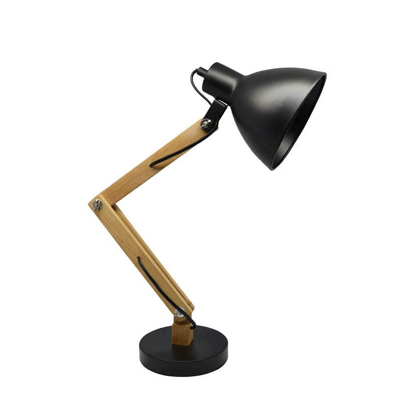 ΛΑΜΠΑΤΕΡ ΓΡΑΦΕΙΟΥ ΜΕΤΑΛΛΙΚΟ ΜΑΥΡΟ ΜΕ BAMBOO 34x15cm