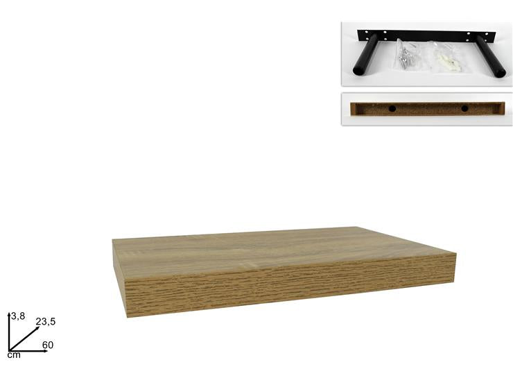 ΡΑΦΙ 60x23.5x3.8cm ΦΥΣΙΚΟ