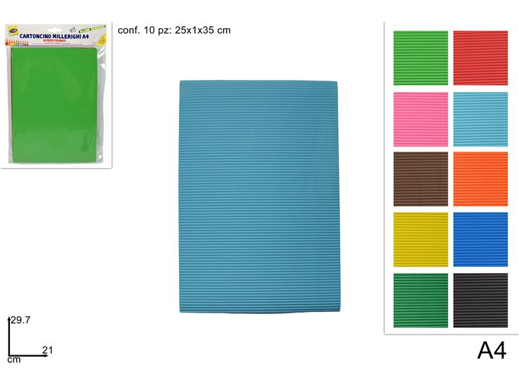 ΧΑΡΤΟΝΙ ΟΝΤΟΥΛΕ Α4 10ΤΕΜ ΔΙΑΦΟΡΑ ΧΡΩΜΑΤΑ