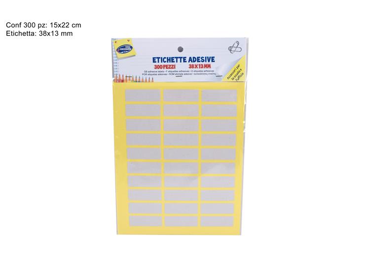 ΕΤΙΚΕΤΕΣ ΛΕΥΚΕΣ 300ΤΕΜ ΑΥΤΟΚΟΛΛΗΤΕΣ 38x13mm