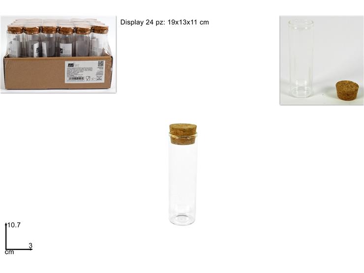 ΣΩΛΗΝΑΣ ΓΥΑΛΙΝΟΣ ΜΕ ΦΕΛΛΟ 3x10.7εκ