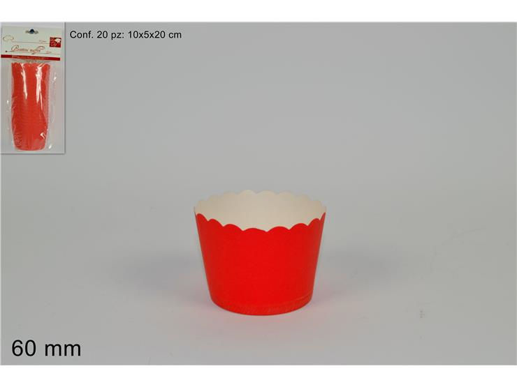 ΦΟΡΜΑΚΙΑ ΧΑΡΤΙΝΑ 20TEM 60mm ΚΟΚΚΙΝΑ