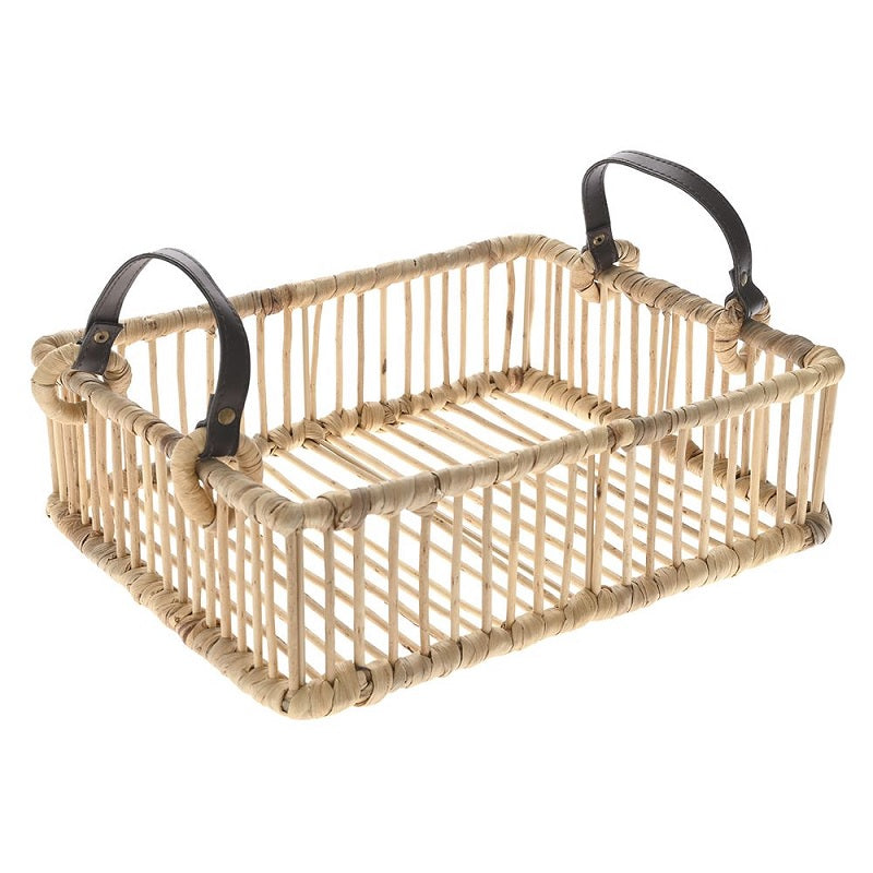 ΔΙΣΚΟΣ ΨΑΘΙΝΟΣ ΜΕ ΔΕΡΜΑΤΙΝΕΣ ΛΑΒΕΣ 32x26x8.5cm