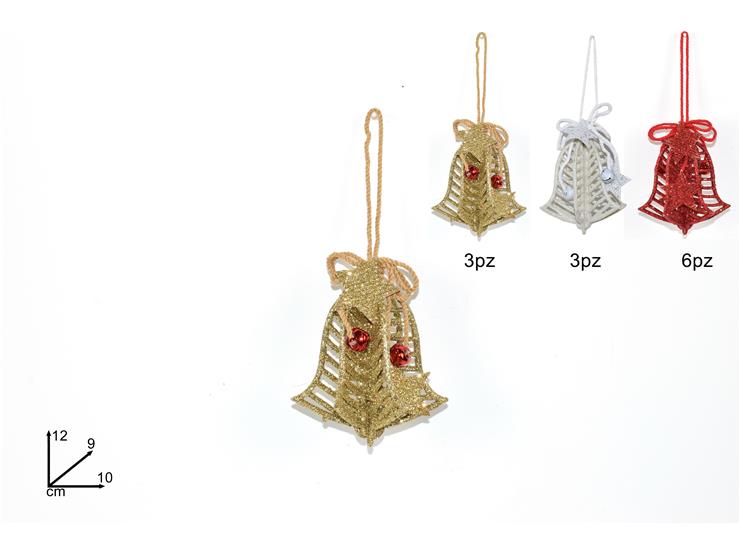 ΚΑΜΠΑΝΑ GLITTER 12εκ ΚΡΕΜΑΣΤΗ