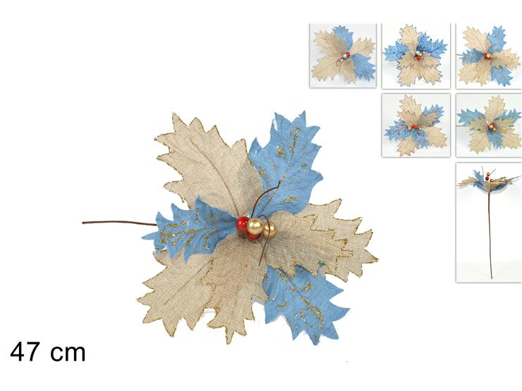 ΛΟΥΛΟΥΔΙ ΓΑΛΑΖΙΟ ΜΕ ΛΙΝΑΤΣΑ 47cm