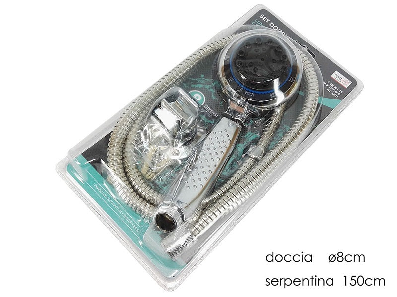 ΤΗΛΕΦΩΝΟ ΜΠΑΝΙΟΥ 8εκ ΜΕ ΣΠΙΡΑΛ 1.5m ΚΑΙ ΒΑΣΗ ΤΟΙΧΟΥ VESTI CASA