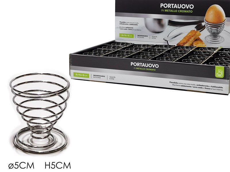 ΑΥΓΟΘΗΚΗ INOX ΕΛΑΤΗΡΙΟ 5cm