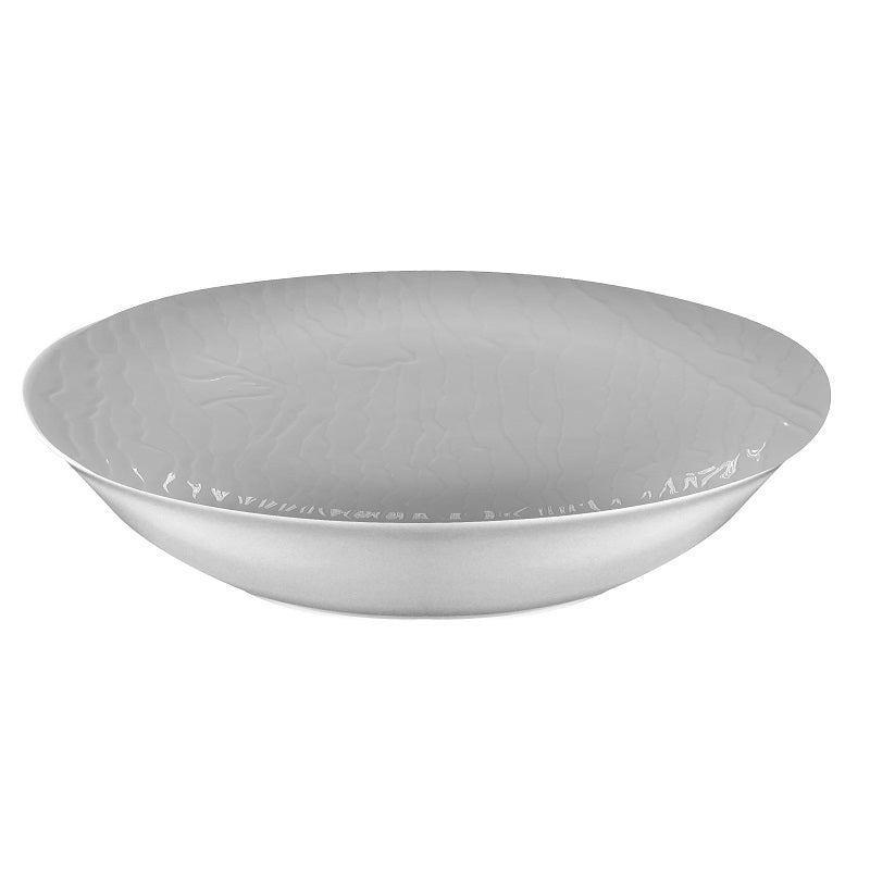 ΠΙΑΤΟ ΒΑΘΥ 23cm TRIANGLES ΛΕΥΚΟ ΣΙΕΛ