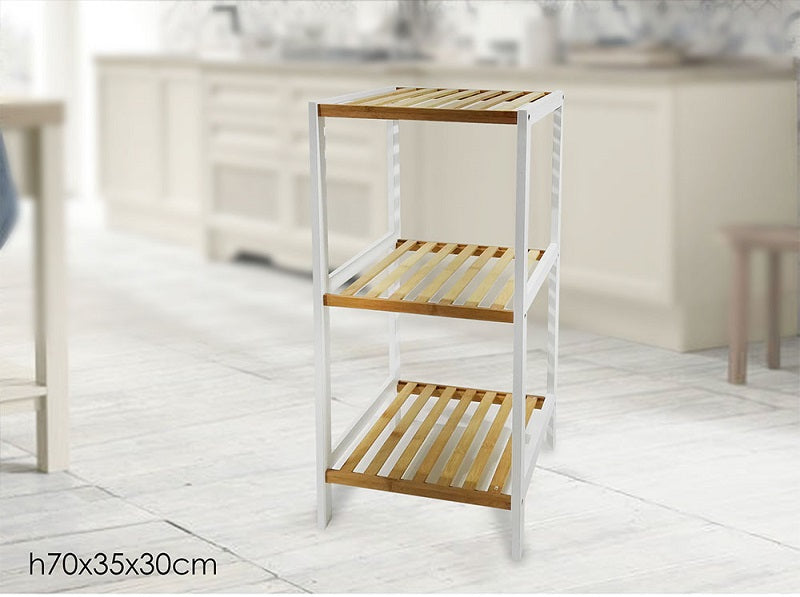 ΡΑΦΙΕΡΑ 3 ΘΕΣΕΩΝ BAMBOO 35x30x70cm VESTI CASA