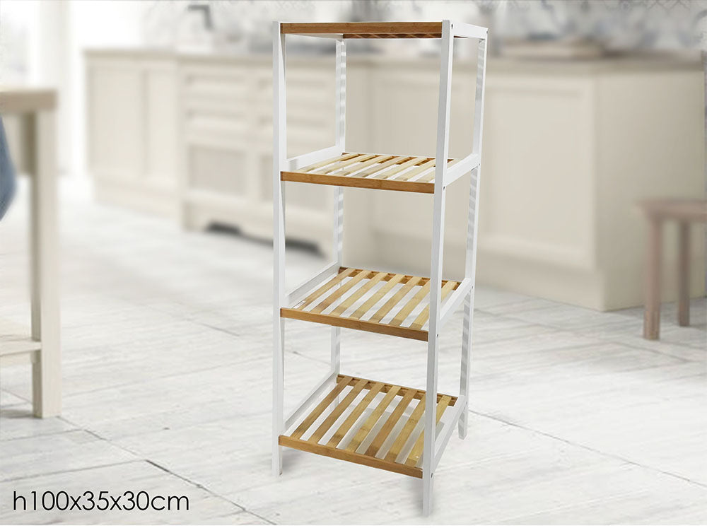 ΡΑΦΙΕΡΑ 4 ΘΕΣΕΩΝ BAMBOO 35x30x100cm VESTI CASA