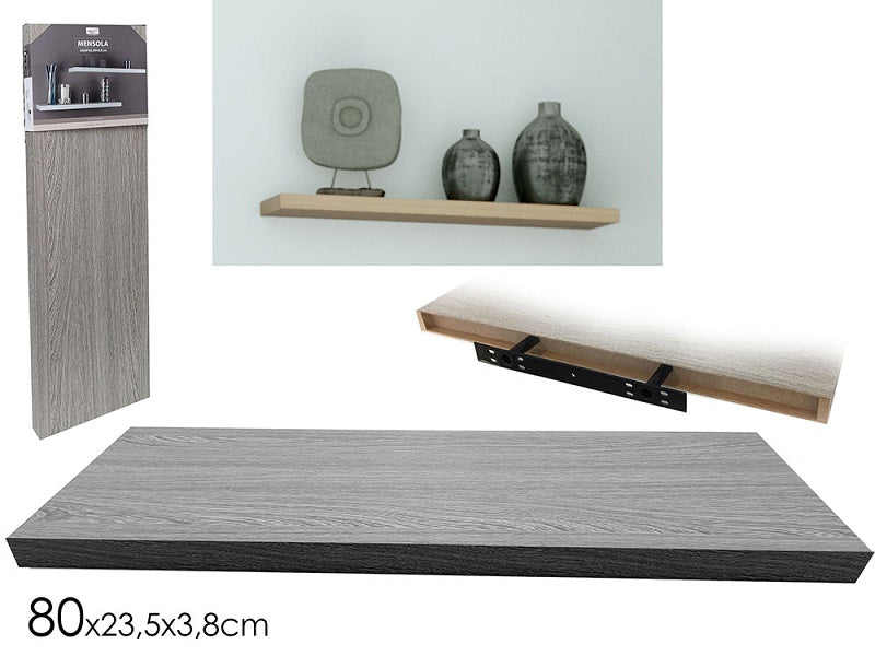 ΡΑΦΙ 80x23.5x3.8cm ΓΚΡΙ