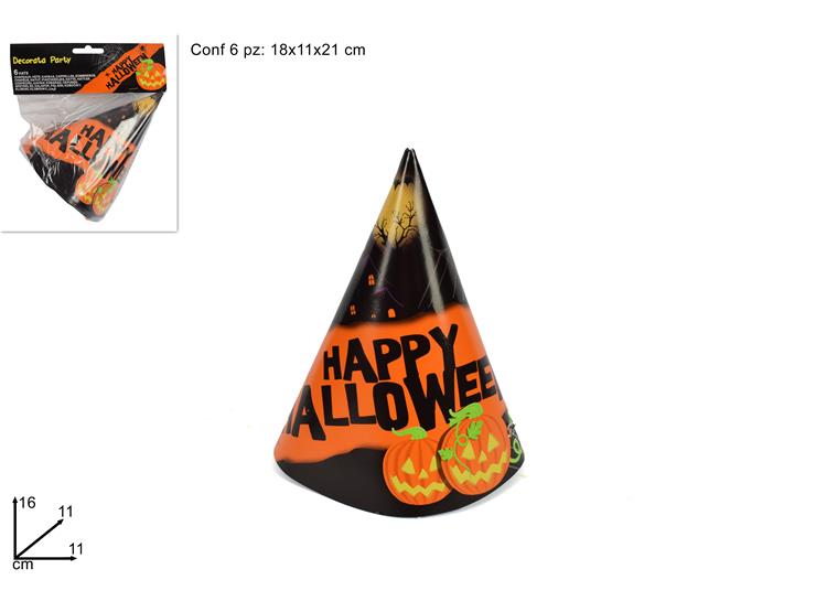 ΚΑΠΕΛΑ PARTY HAPPY HALLOWEEN 6ΤΕΜ