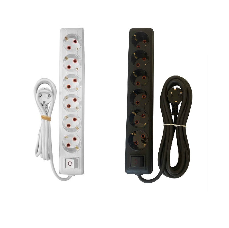 ΠΟΛΥΜΠΡΙΖΟ 6 ΘΕΣΕΩΝ ΜΕ ΚΑΛΩΔΙΟ & ΔΙΑΚΟΠΤΗ