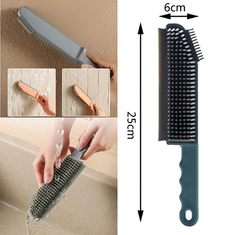 ΥΑΛΟΚΑΘΑΡΙΣΤΗΡΑΣ ΠΛΑΓΙΟΣ 25εκ ΜΕ ΒΟΥΡΤΣΑ ΣΙΛΙΚΟΝΗΣ