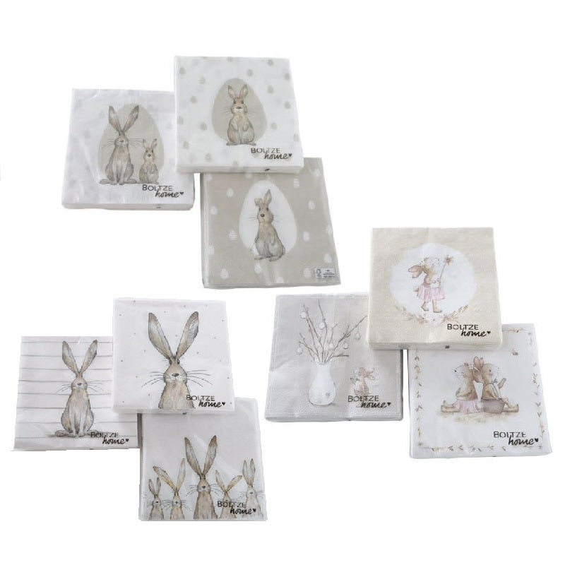 ΧΑΡΤΟΠΕΤΣΕΤΕΣ ΠΟΛΥΤΕΛΕΙΑΣ ΠΑΣΧΑΛΙΝΕΣ 33x33εκ 20ΤΕΜ BOLTZE HOME