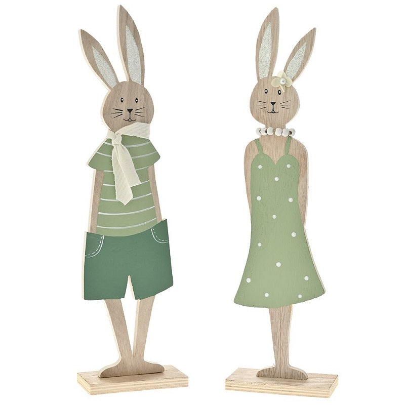 ΛΑΓΟΣ ΞΥΛΙΝΟΣ 39cm ΜΕ ΑΞΕΣΟΥΑΡ