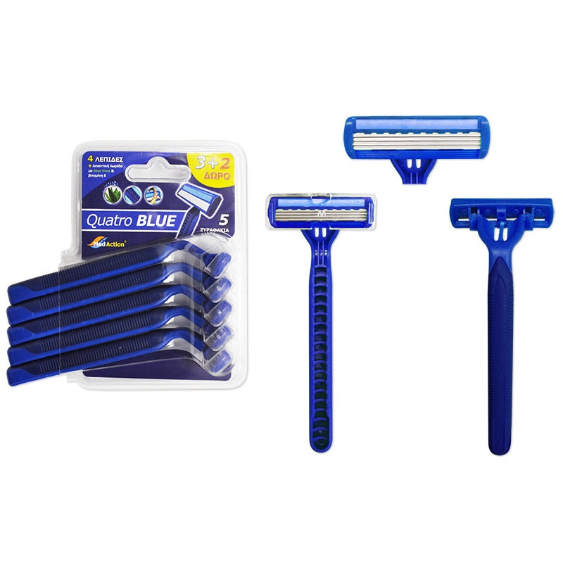 ΞΥΡΑΦΑΚΙΑ 4 ΛΕΠΙΔΕΣ 5ΤΕΜ QUATRO BLUE