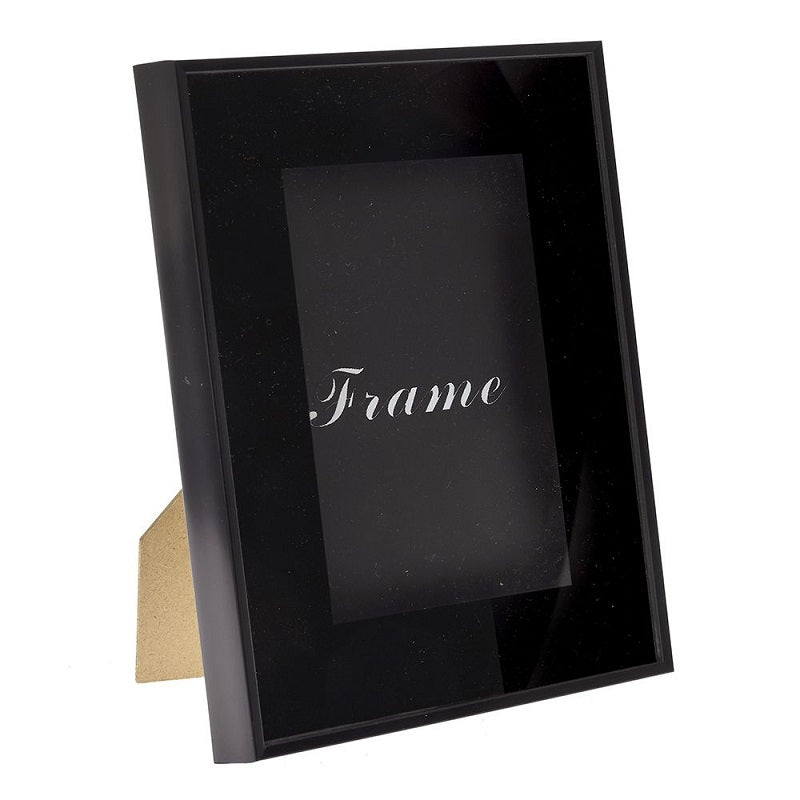 ΦΩΤΟΓΡΑΦΟΘΗΚΗ ΓΥΑΛΙΝΗ 13x18cm ΜΕ ΜΑΥΡΟ ΠΛΑΙΣΙΟ