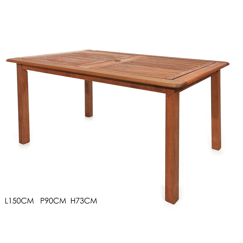 ΤΡΑΠΕΖΙ ΞΥΛΙΝΟ ΜΕ ΥΠΟΔΟΧΗ ΟΜΠΡΕΛΑΣ 150x90x73cm