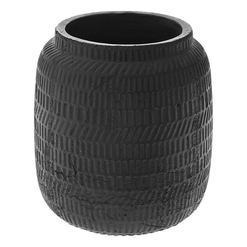 ΑΝΘΟΔΟΧΕΙΟ ΚΕΡΑΜΙΚΟ ΜΑΥΡΟ 20x20x21cm