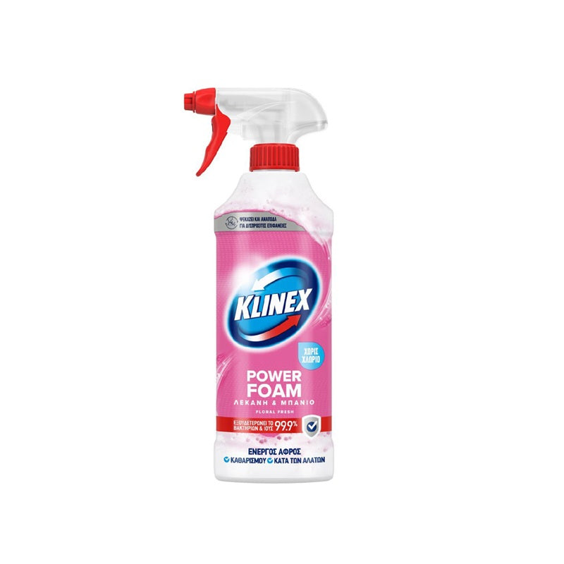 KLINEX SPRAY 435ml ΕΝΕΡΓΟΣ ΑΦΡΟΣ ΚΑΤΑ ΤΩΝ ΑΛΑΤΩΝ FLORAL FRESH