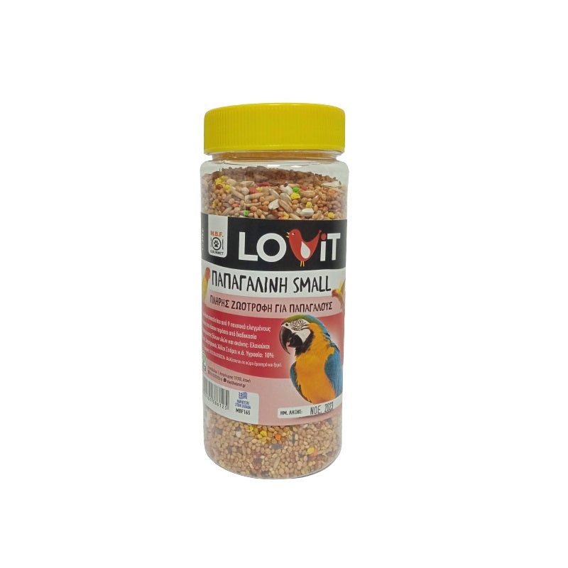 ΤΡΟΦΗ ΓΙΑ ΠΑΠΑΓΑΛΟΥΣ SMALL 375gr LOVIT