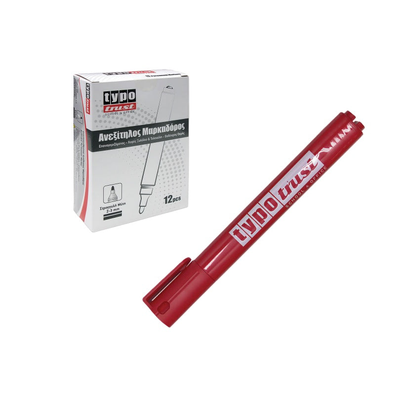 ΜΑΡΚΑΔΟΡΟΣ ΚΟΚΚΙΝΟΣ ΑΝΕΞΙΤΗΛΟΣ ΕΠΑΝΑΓΕΜΙΖΟΜΕΝΟΣ TYPOTRUST