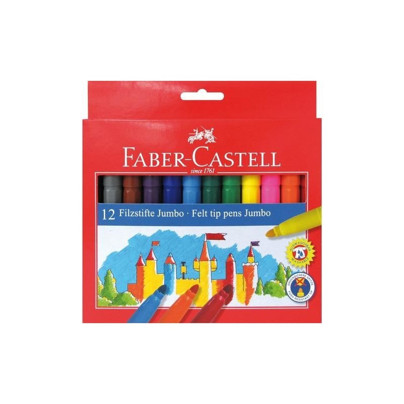 ΜΑΡΚΑΔΟΡΟΙ 12ΤΕΜ JUMBO FABER