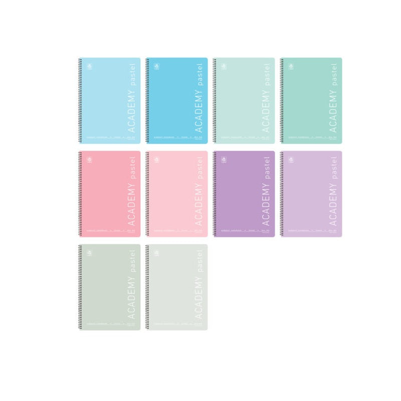 ΣΠΙΡΑΛ 2ΘΕΜ Α4 120Φ ACADEMY PASTEL