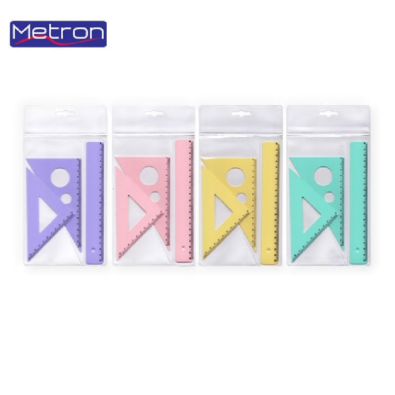 ΧΑΡΑΚΑΣ ΣΕΤ ΓΕΩΜΕΤΡΙΑΣ 20εκ 3ΤΕΜ PASTEL