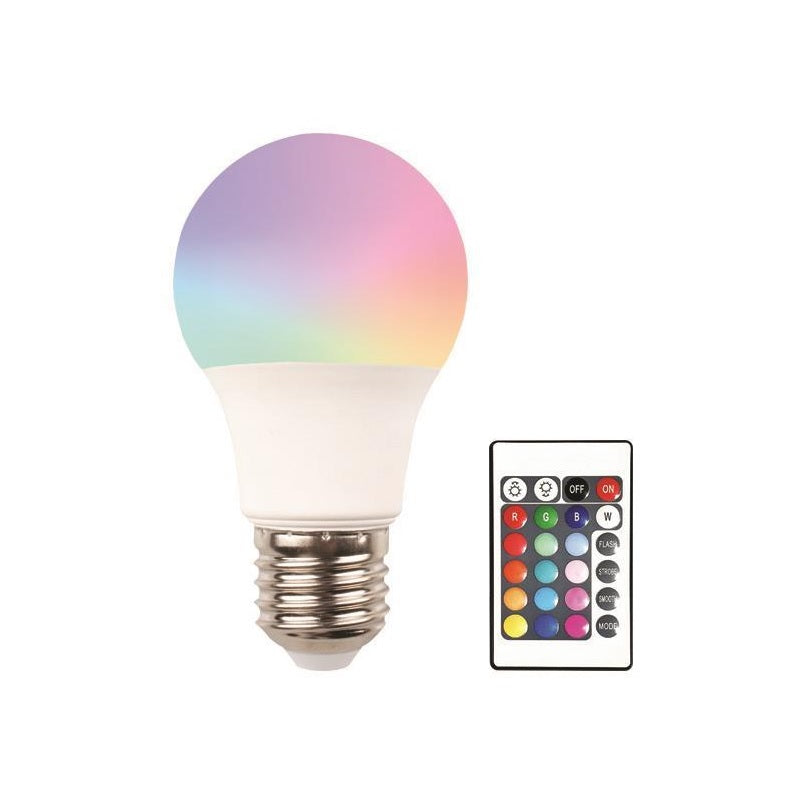 ΛΑΜΠΑ LED 9W Ε27 RGBW ΜΕ ΤΗΛΕΧΕΙΡΙΣΤΗΡΙΟ 220-240V A60 EUROLAMP