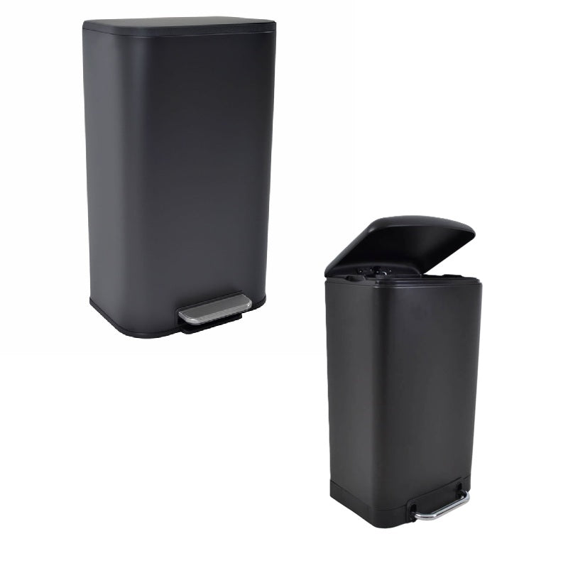 ΠΕΝΤΑΛ ΜΑΥΡΟ ΜΑΤ 30lt SOFT CLOSE ΜΕΤΑΛΛΙΚΟ