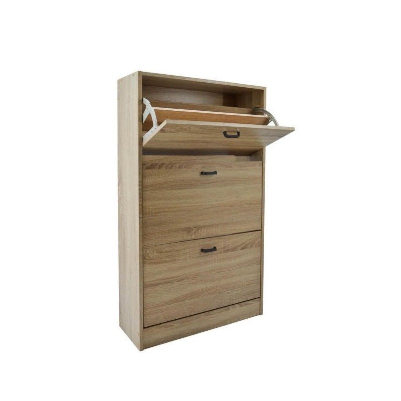 ΠΑΠΟΥΤΣΟΘΗΚΗ ΞΥΛΙΝΗ 3 ΘΕΣΕΩΝ 63x24x115cm ΦΥΣΙΚΟ