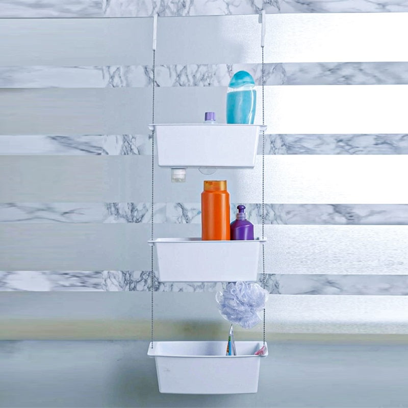 ΡΑΦΙΕΡΑ ΜΠΑΝΙΟΥ ΠΛΑΣΤΙΚΗ TNS ΜΕ 3 ΡΑΦΙΑ ΚΑΙ ΑΛΥΣΙΔΑ 95x28.5x10cm