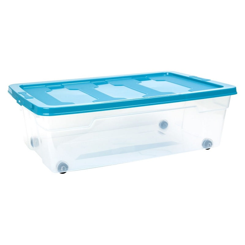 ΚΟΥΤΙ ΑΠΟΘΗΚΕΥΣΗΣ ΠΛΑΣΤΙΚΟ 34lt 59x40x19.5cm ΜΕ ΡΟΔΕΣ