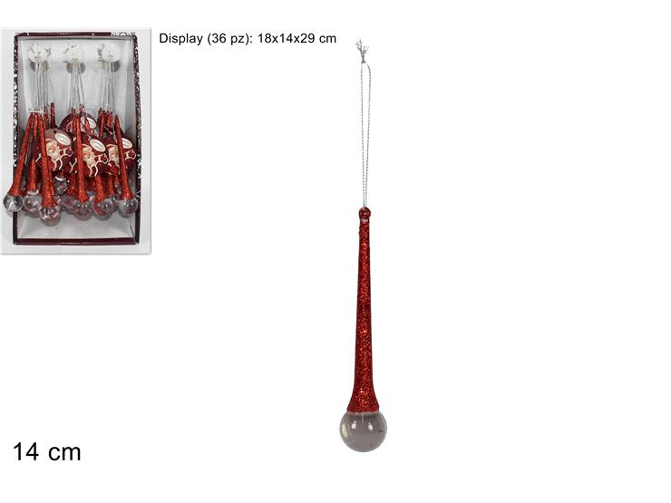 ΣΤΟΛΙΔΙ ΣΤΑΓΟΝΑ 14εκ ΜΕ ΚΟΚΚΙΝΟ GLITTER