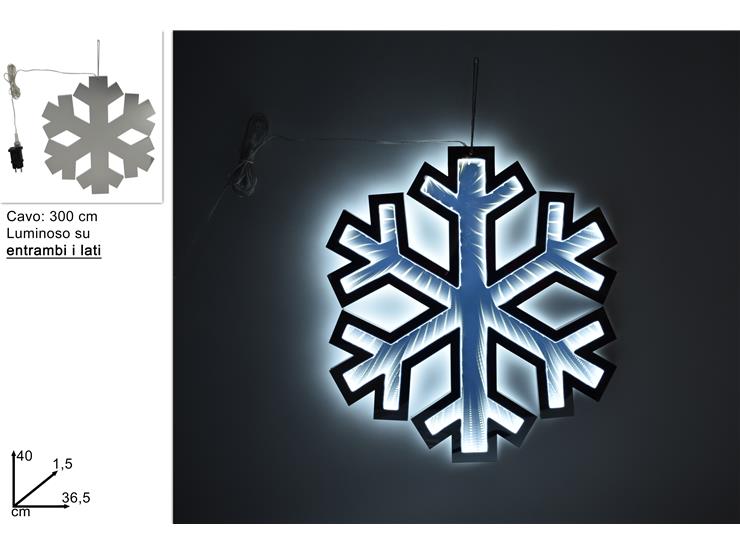 ΦΩΤΙΖΟΜΕΝΗ 3D XMAS ΧΙΟΝΟΝΙΦΑΔΑ 40εκ