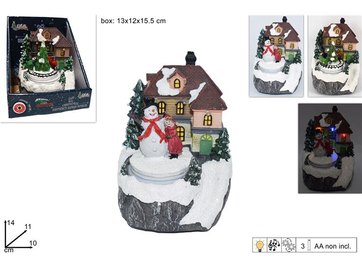 ΦΩΤΙΖΟΜΕΝΟ ΧΩΡΙΟΥΔΑΚΙ ΜΕ ΜΟΥΣΙΚΗ 14x10cm