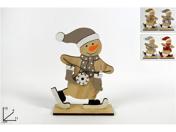 ΧΙΟΝΑΝΘΡΩΠΟΣ ΞΥΛΙΝΟΣ XMAS 15εκ