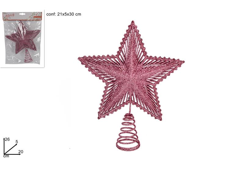 ΚΟΡΥΦΗ ΑΣΤΕΡΙ 26x20εκ ΡΟΖ