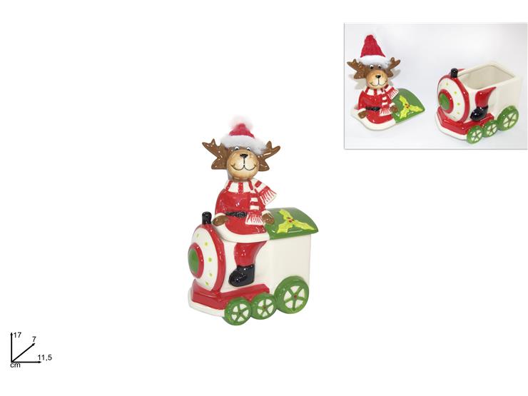 ΜΠΙΣΚΟΤΙΕΡΑ ΤΡΕΝΟ ΜΕ ΤΑΡΑΝΔΟ 17εκ ΜΕ ΚΑΠΑΚΙ ΚΕΡΑΜΙΚΗ