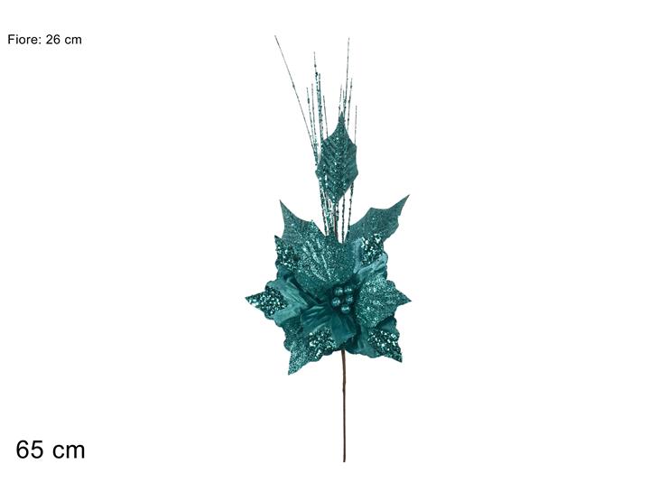 ΛΟΥΛΟΥΔΙ XMAS 65εκ ΠΡΑΣΙΝΟ ΒΕΛΟΥΔΟ ΜΕ ΚΛΑΔΑΚΙΑ