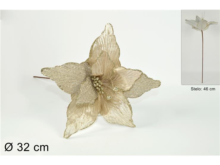 ΛΟΥΛΟΥΔΙ XMAS 46εκ ΜΠΕΖ ΒΕΛΟΥΔΟ ΜΕ ΧΡΥΣΟ GLITTER