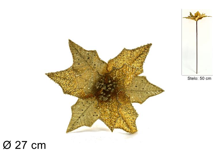 ΛΟΥΛΟΥΔΙ XMAS ΧΡΥΣΟ 50εκ GLITTER