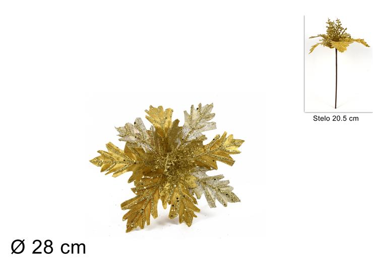 ΛΟΥΛΟΥΔΙ ΚΛΑΔΑΚΙ ΧΡΥΣΟ GLITTER 20.5εκ