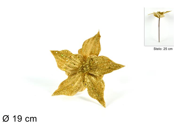 ΛΟΥΛΟΥΔΙ ΚΛΑΔΑΚΙ ΧΡΥΣΟ ΜΕ GLITTER 25εκ